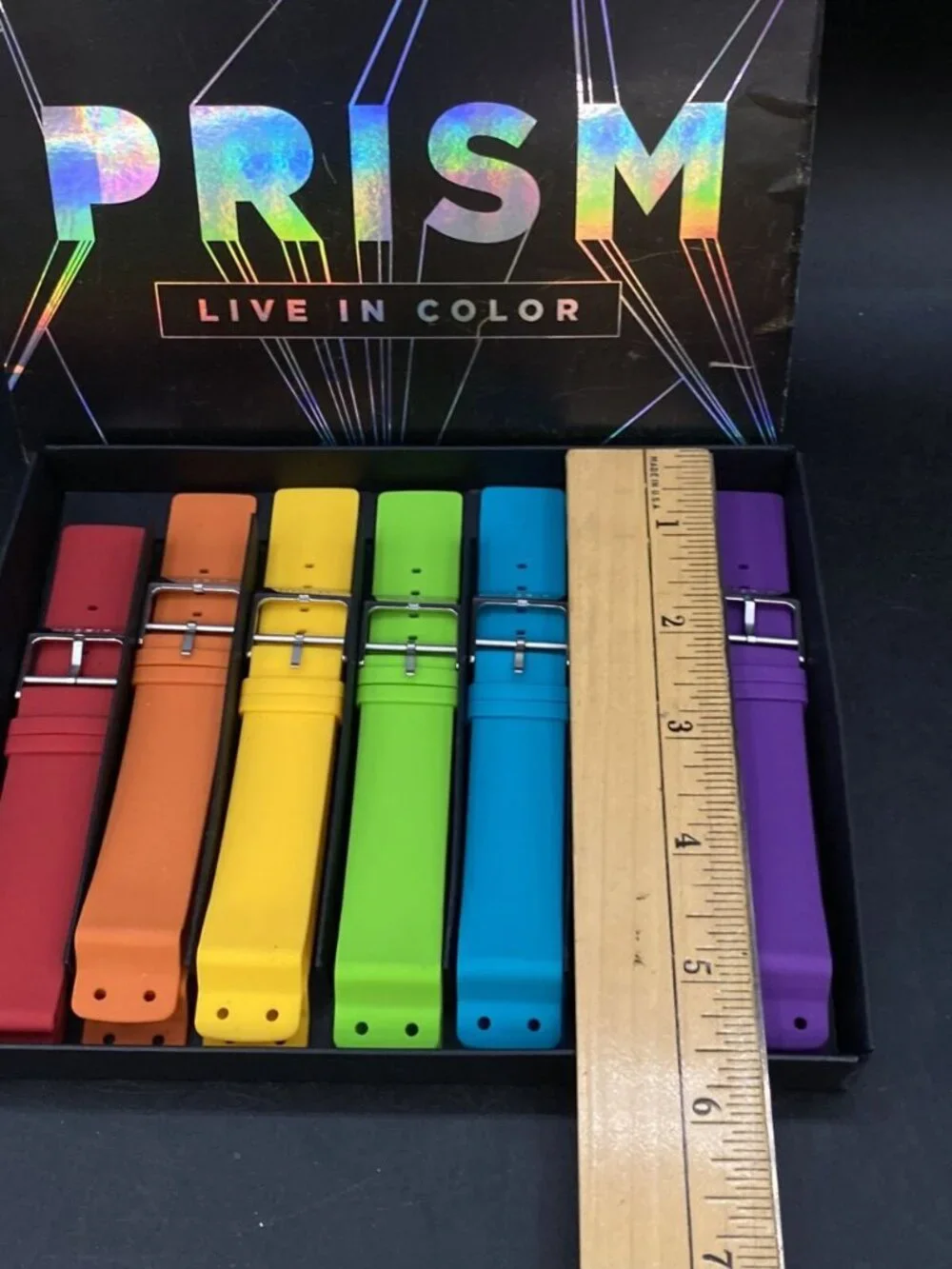 Misfit Silicone Watch Bands Boxed Set Prism Live In Colors Rainbow Pride